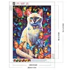 Cat-Special Peinture En Diamant En Forme-30*40CM