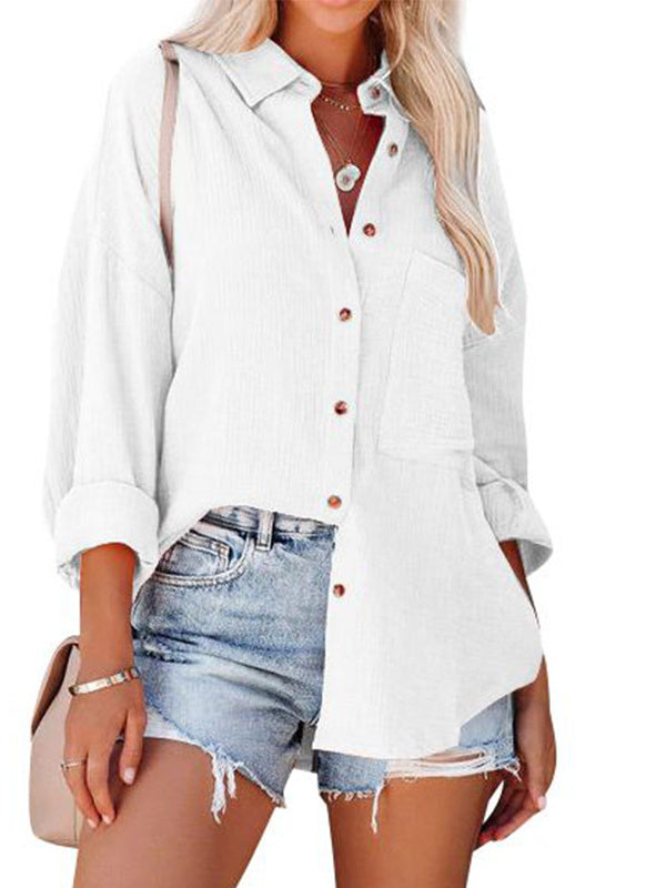 Women Long Sleeve V-neck Graphic Floral Printed Top