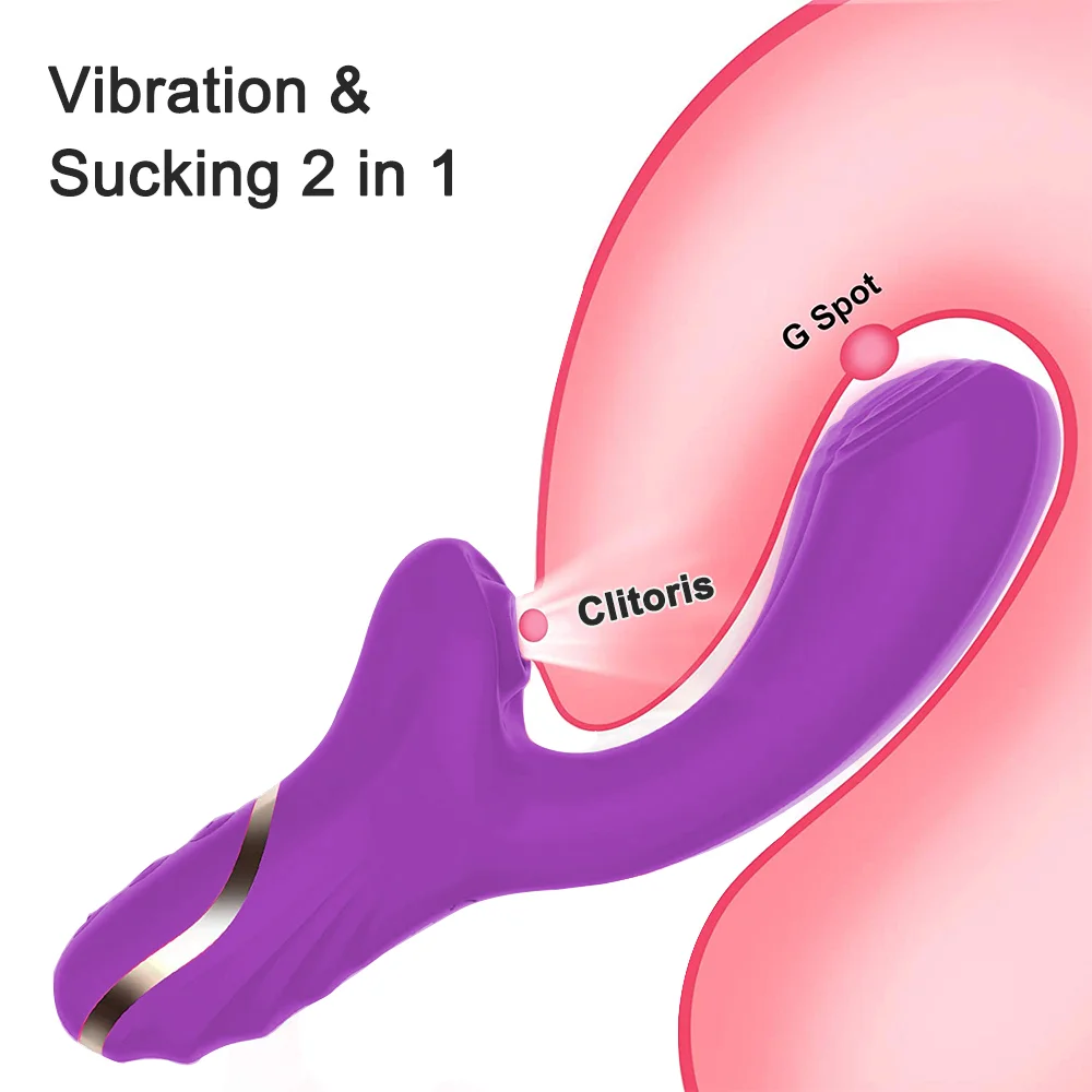 Soft Silicone 2-in-1 Vibrator with 10 Clitoral and G-Spot Stimulation Modes