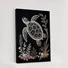Kits d&rsquo;art DIY en diamant perle de mer avec cadre 30x40cm pour adultes