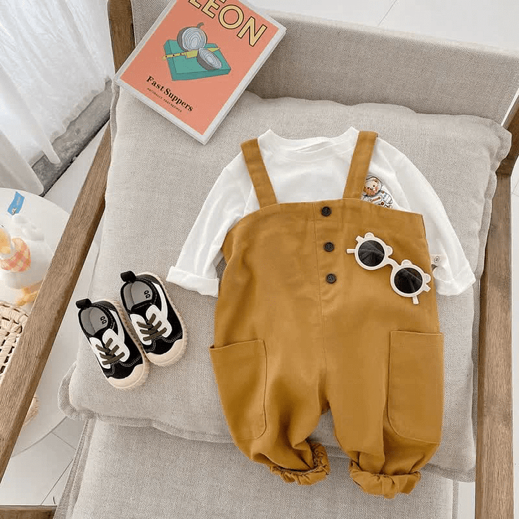 Baby Toddler Loose Suspender Pants