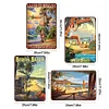 4PCS Hawaiian Style - Metal Tin Signs Set(8*12Inch/12*16Inch)
