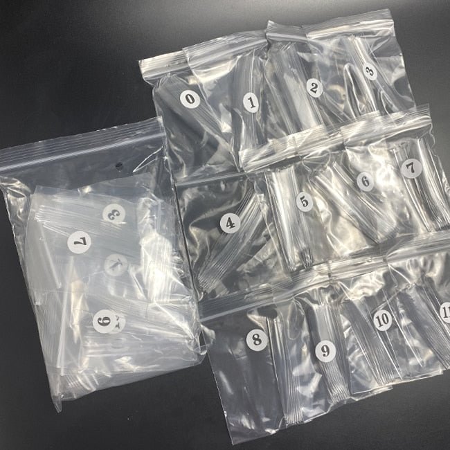 120pcs/bag C Curve XXXL Extra Long Stiletto False Nail Tips Half Cover Fake Nails Acrylic Salon Supply