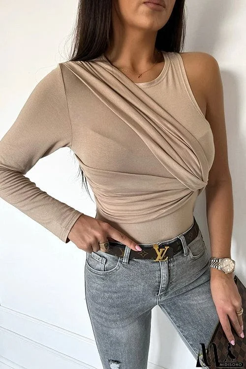 MidiSono - Spirit Irregular Sleeves Twist Top