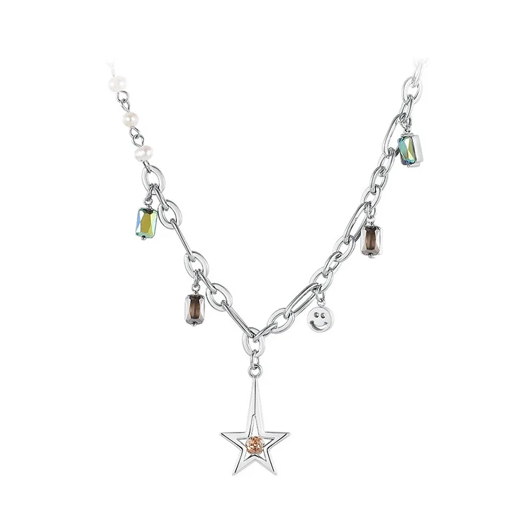 ENFASHION Stainless Steel Necklace Gold Color Lucky Element Design Necklaces Fashion Jewelry Collares Para Mujer Gift P223291