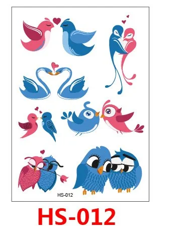 Tattoo Stickers Butterfly Animal Temporary Fake Tattoos Paste on Face Arm Leg for Children Body Art tattoo stickers