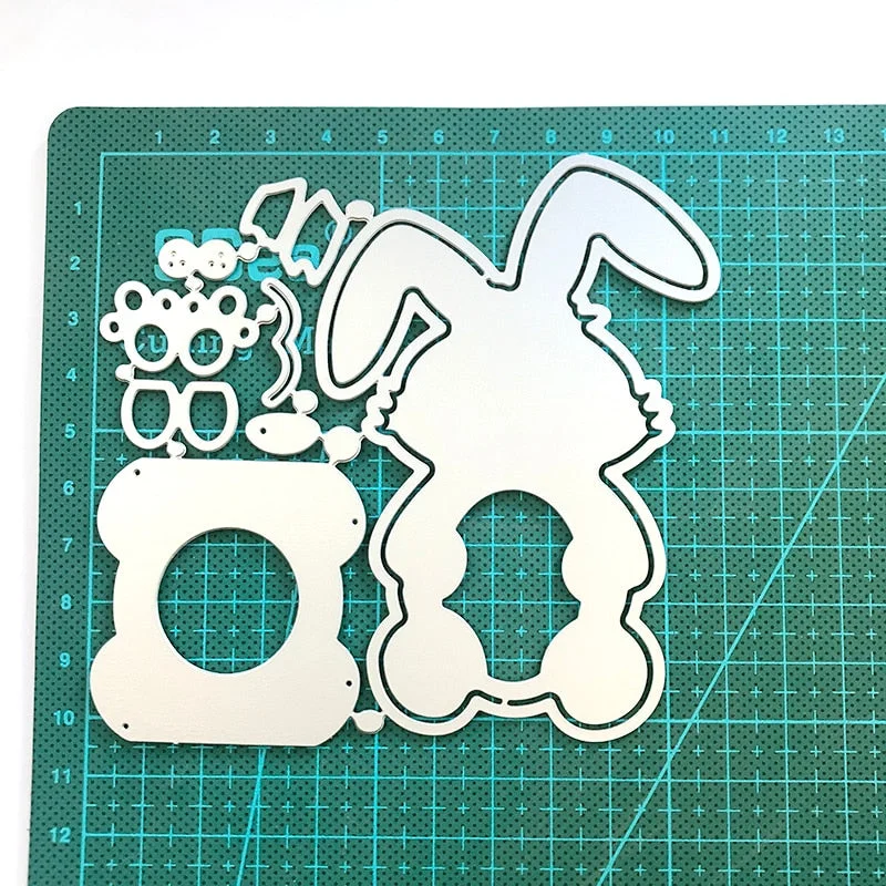 Top Expression Easter Egg Bunny metal cutting dies cut die mold decoration Scrapbook paper craft knife mould punch stencils dies
