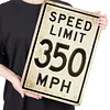 Speed Limit 350 MPH - Metal Tin Signs(8*12Inch/12*16Inch) - Garage&Transport