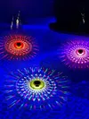 Solar Powered Pool Chlorine Floater with Colorful Lights for Nighttime Ambiance