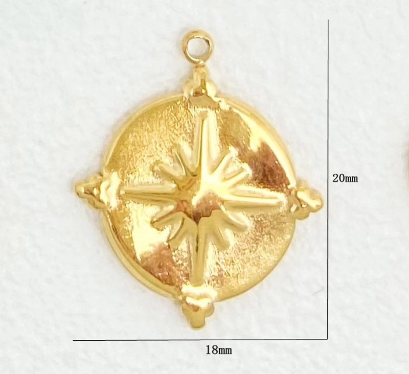 1 Piece 304 Stainless Steel Solid Color Jewelry Accessories Pendant