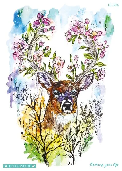 Sdrawing Transfer fake tattoo Waterproof Temporary Tattoo sticker men women Tiger wolf tattoo flash tatto arm tatoo makeup sticker