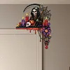 2pcs DIY Diamond Painting Halloween Door Corner Frame Wood(Terrifying Halloween)