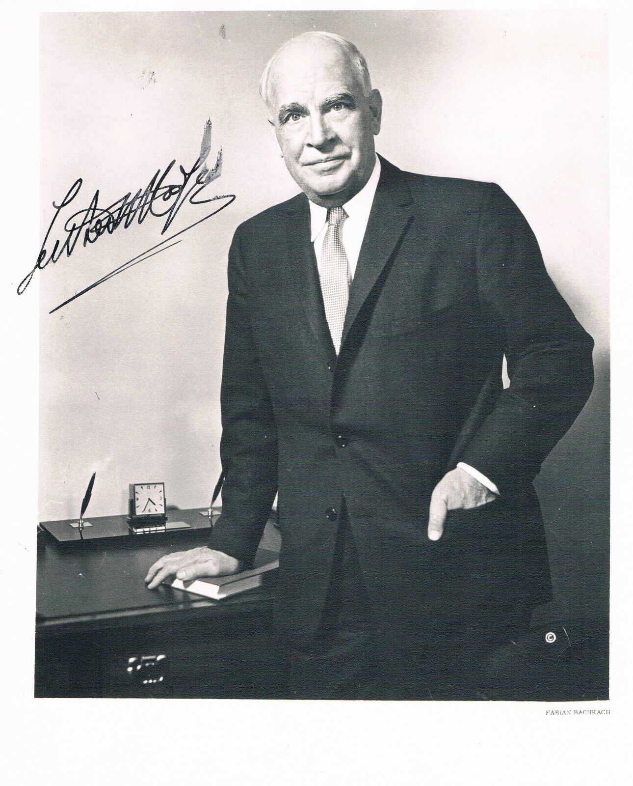 USA Governor Luther H. Hodges 1898-1974 autograph signed 8x10