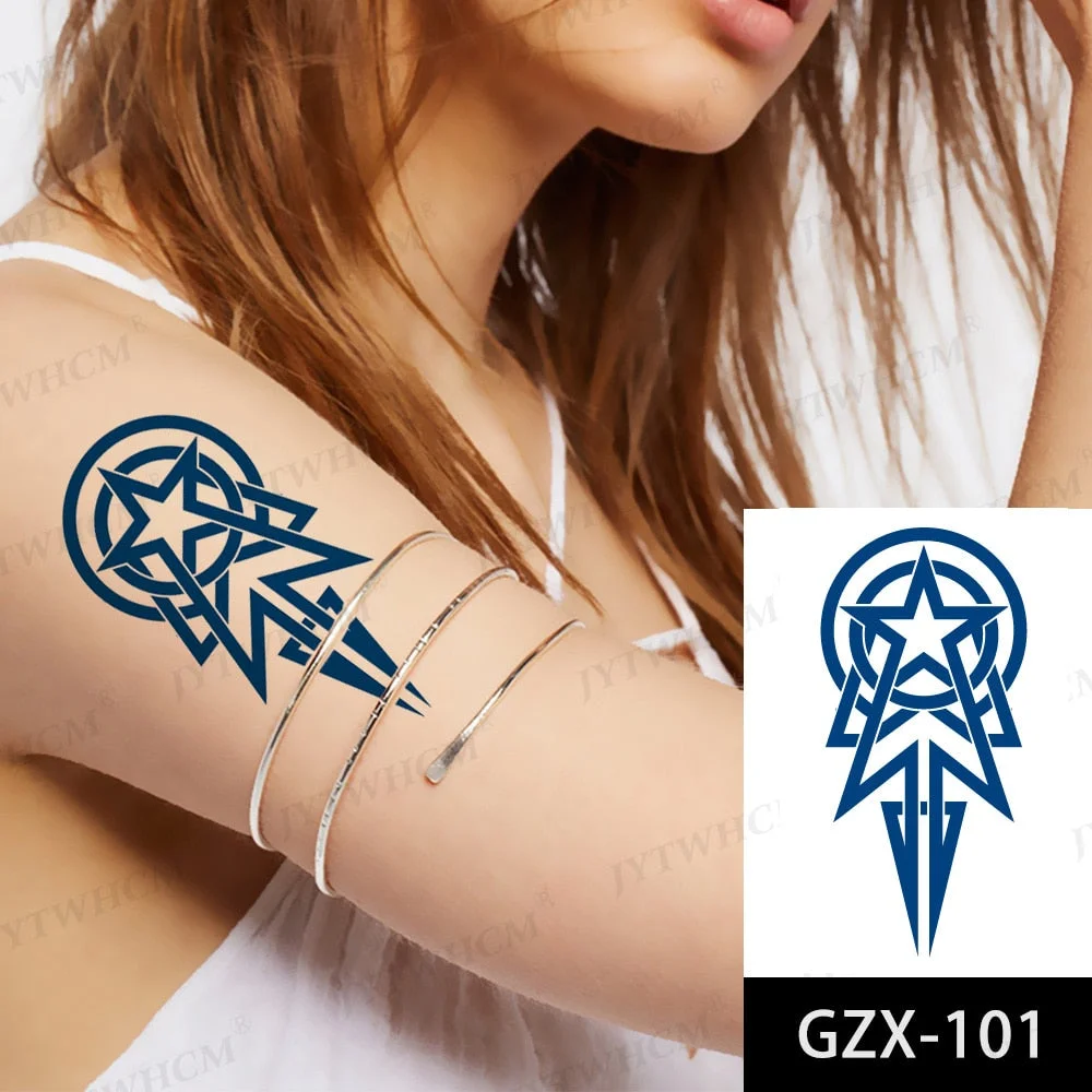 Juice 2 Weeks Lasting Tattoo Sticker Moon Forest Small Arrow Rose Waterproof Transfer Fake Tatoo Female Transfer Tatto Men Women