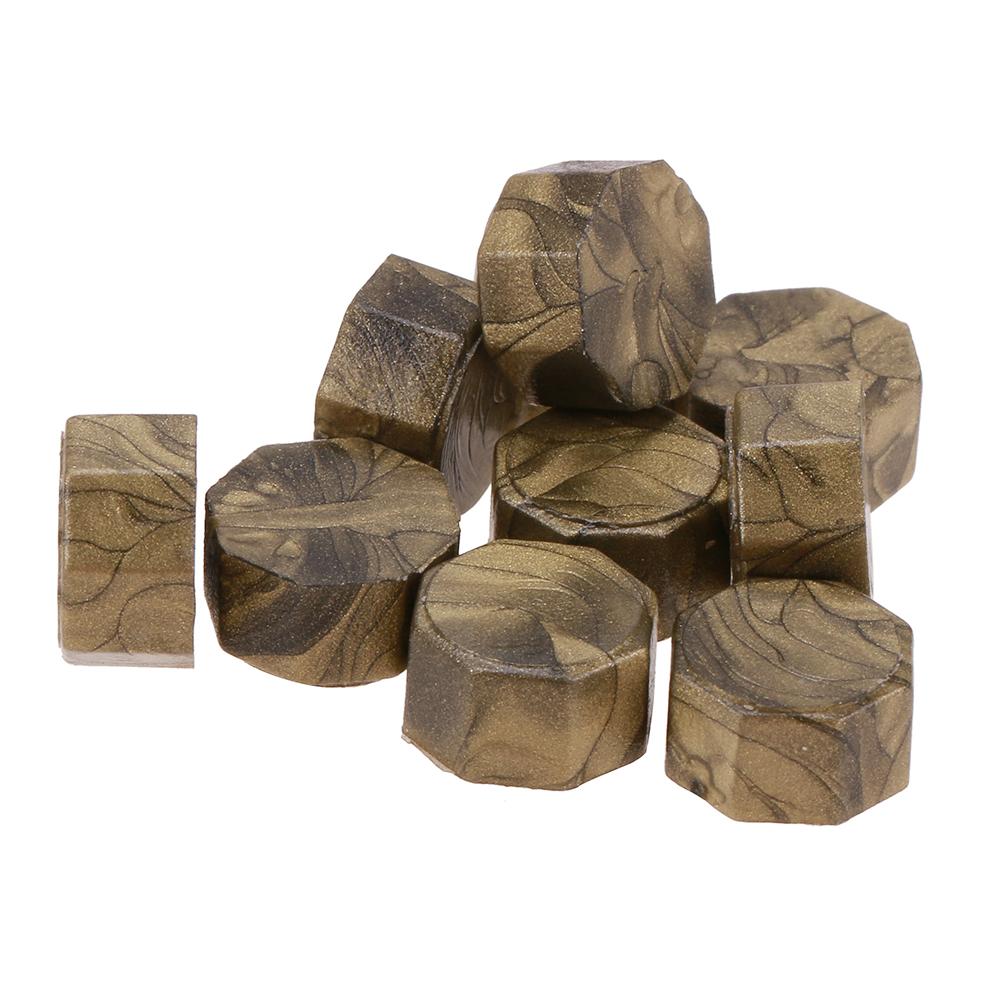 

100pcs Vintage Octagonal Sealing Wax, Light brown, 501 Original
