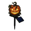 Resin Solar Halloween Pumpkin Garden Stake Light Solar Lights Garden Decor