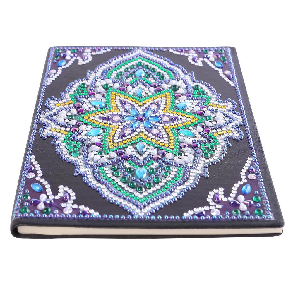 DIY Mandala Special Shaped Diamond Painting 50 Pages A5 Notebook Sketchbook gbfke