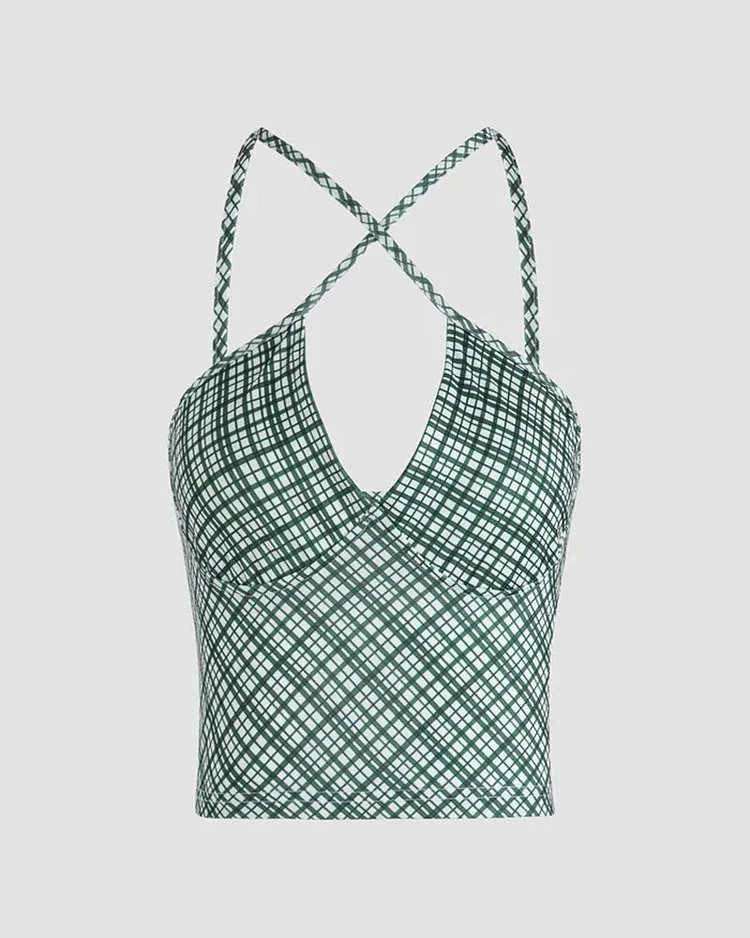 Checked Out Halter Top