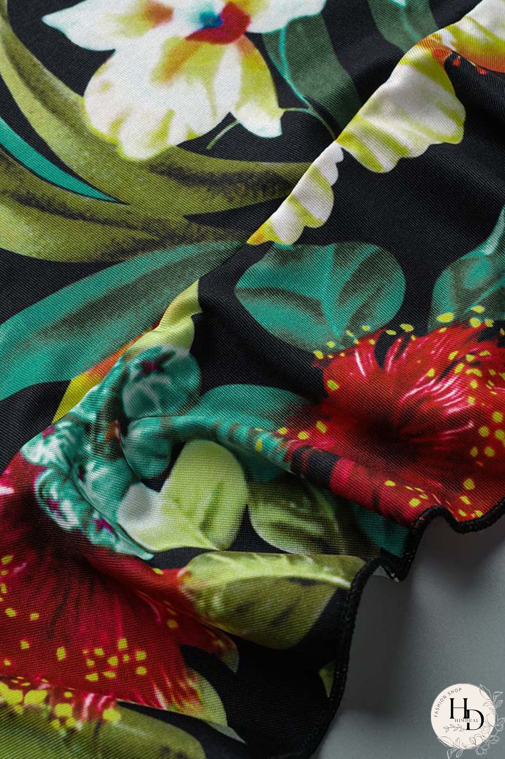 Blue Casual Print Bandage Split Joint V Neck Plus Size Two Pieces