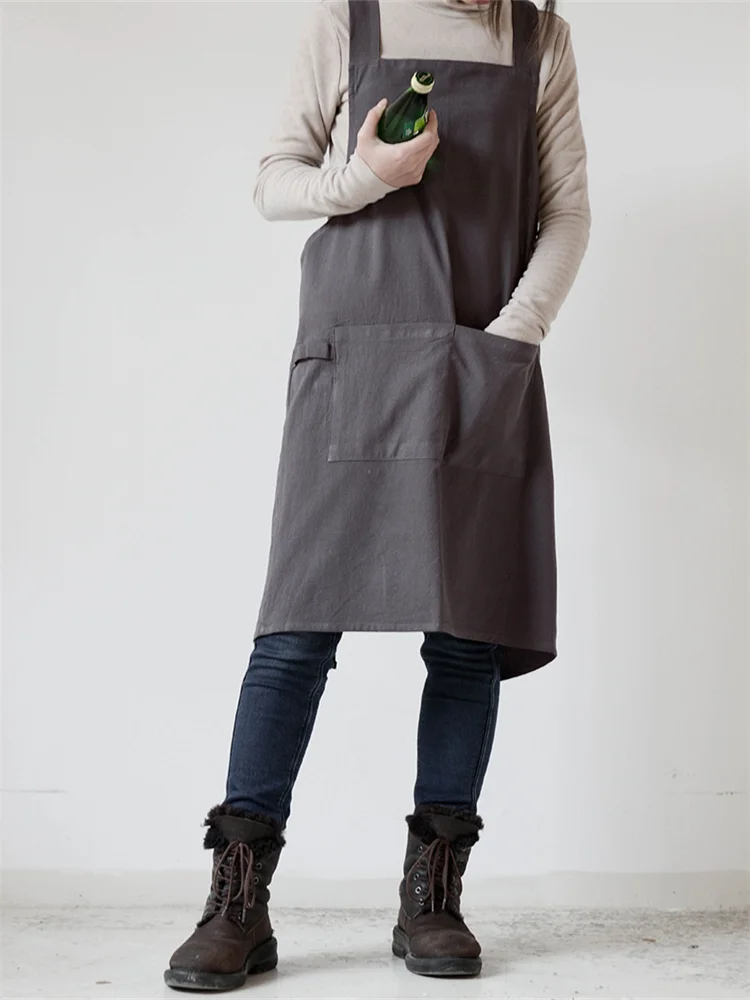 Simple Utility Cross Back Apron
