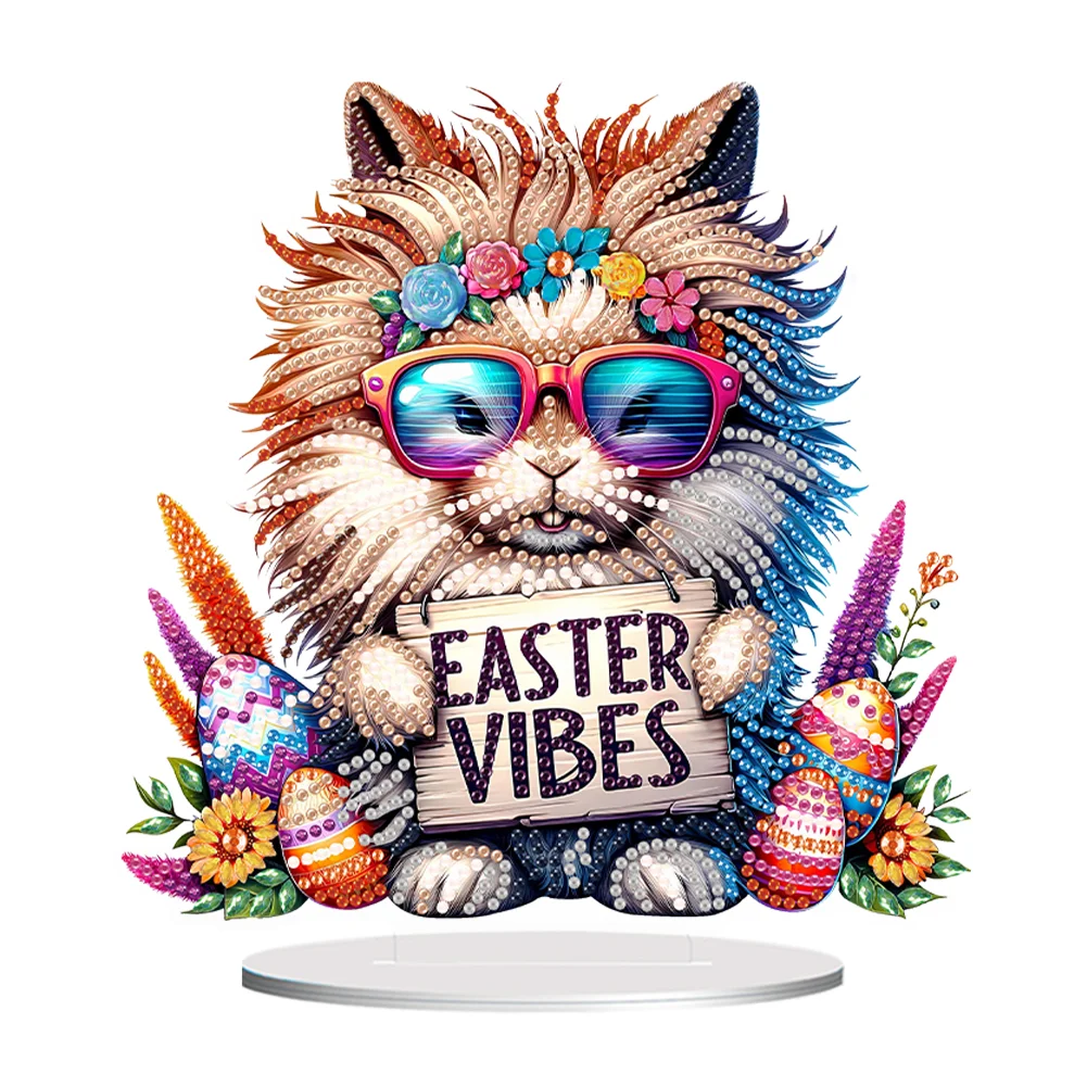 DIY Easter Vibes Special Shape Acrylic Diamond Art Kits for Adults Beginner