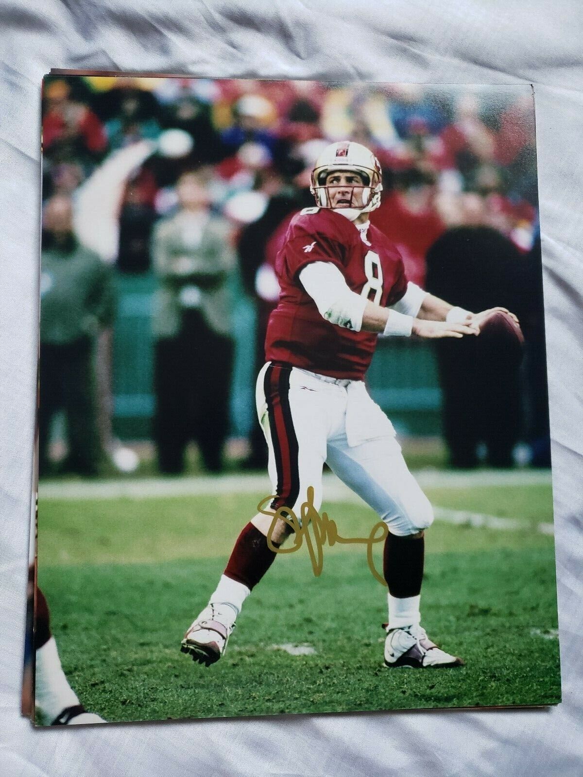 STEVE YOUNG SAN FRANCISCO 49ERS SIGNED AUTOGRAPHED 8X10 Photo Poster painting COA FOOTBALL NFL 2