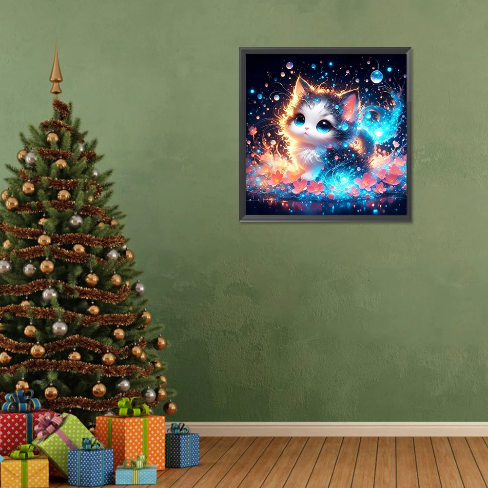 Diamond Painting - Full Round Drill - Cat(Canvas|30*30cm)