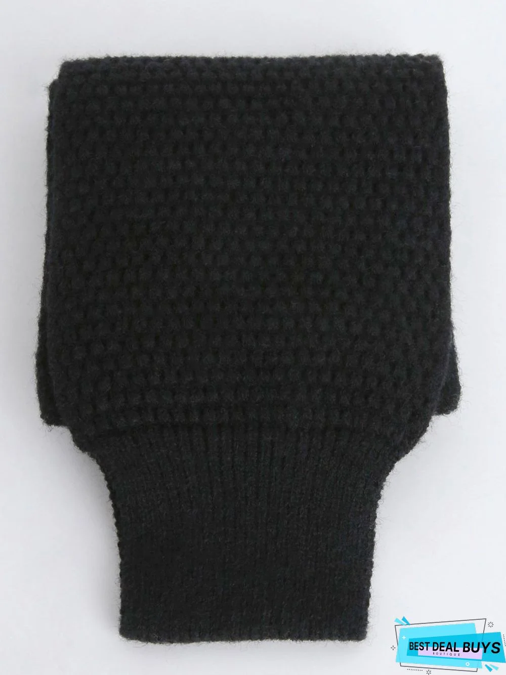 Casual Solid Color Cross Shape Wool Scarf Autumn Winter Thickened Warm Accessories