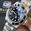 Rolex Submariner 'Two Tone' Yellow Gold and Stainless Steel with Black Dial Super clone