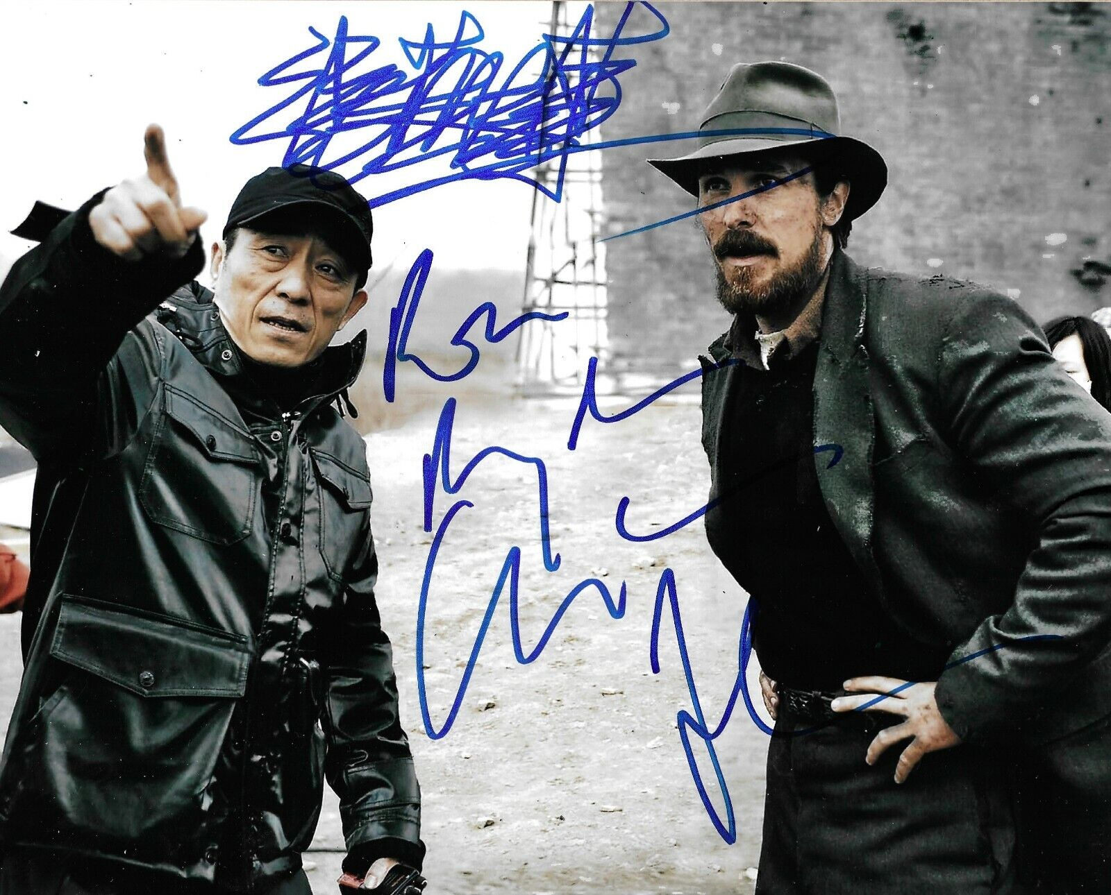 Christian Bale/Zhang Yimou Signed The Flowers Of War 10x8 Photo Poster painting AFTAL