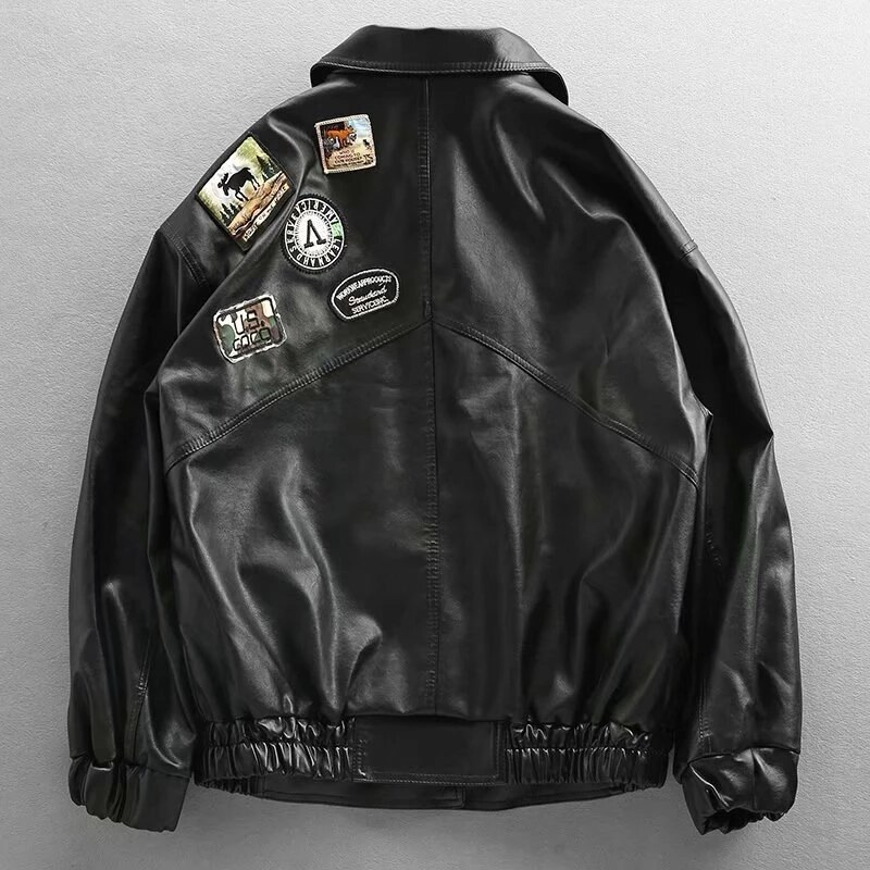 male Leather Jacket Synthetic Fake Leather Hip Hop Motorcycle Jacket Winterization Men's Biker Hot Sale Jackets Streetwear