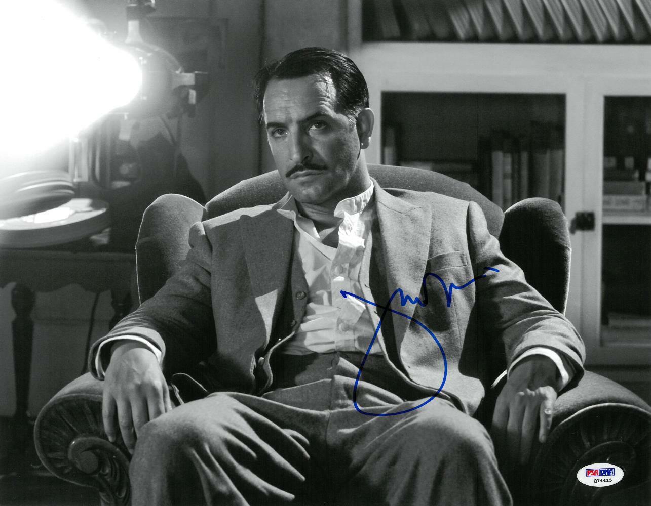 Jean Dujardin Signed The Artist Autographed 11x14 B/W Photo Poster painting PSA/DNA #Q74415