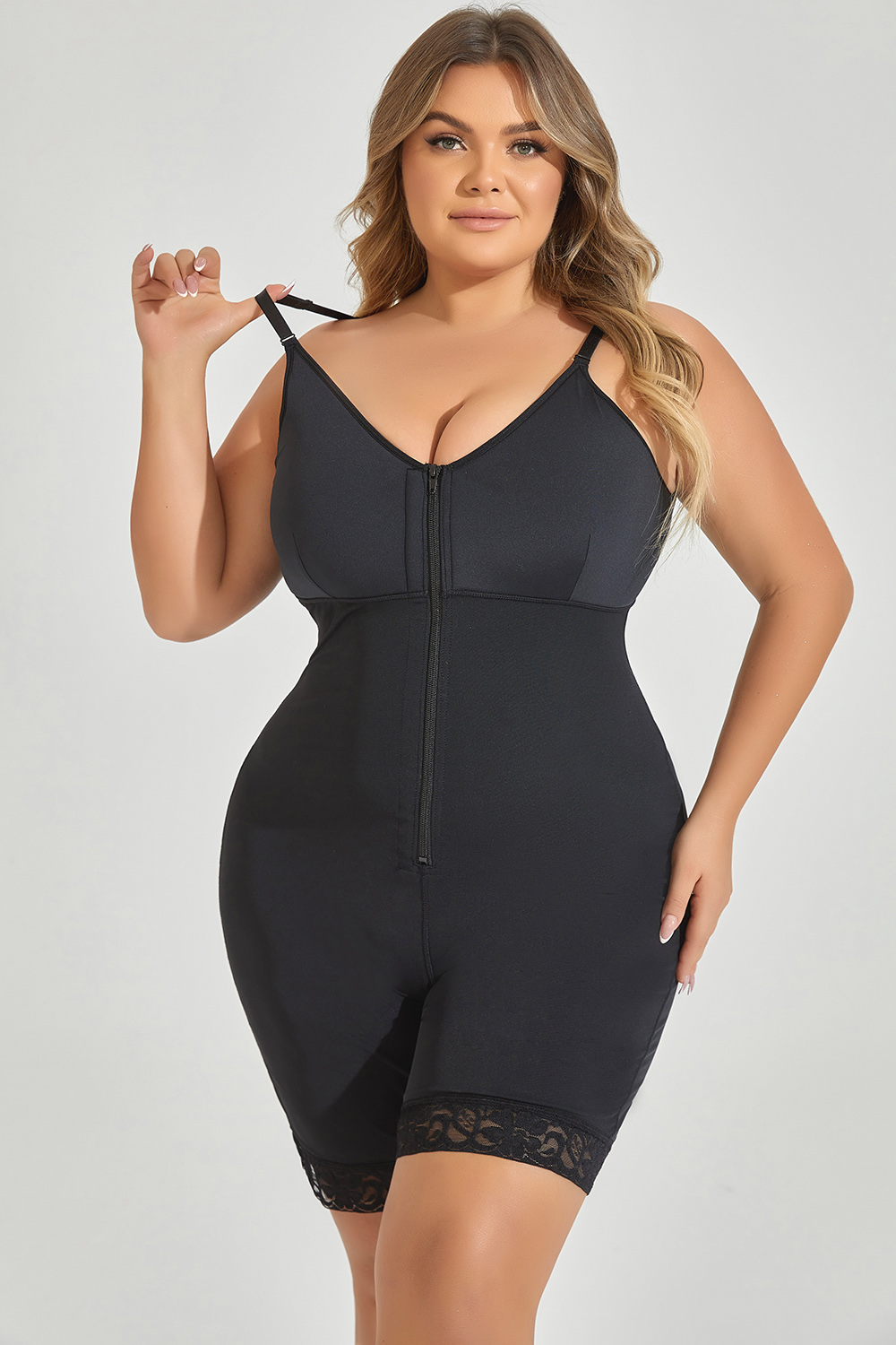 Design Plus Size Tummy Tightening And Butt Lifting Buckle Shapewear