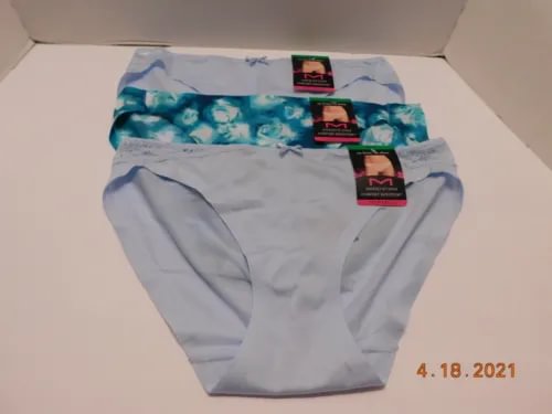 pornhint Pornhint NEW Maidenform 3 Pairs Comfort,No Show Bikini,Panties Sz L/7 Multi-Color 40046 New