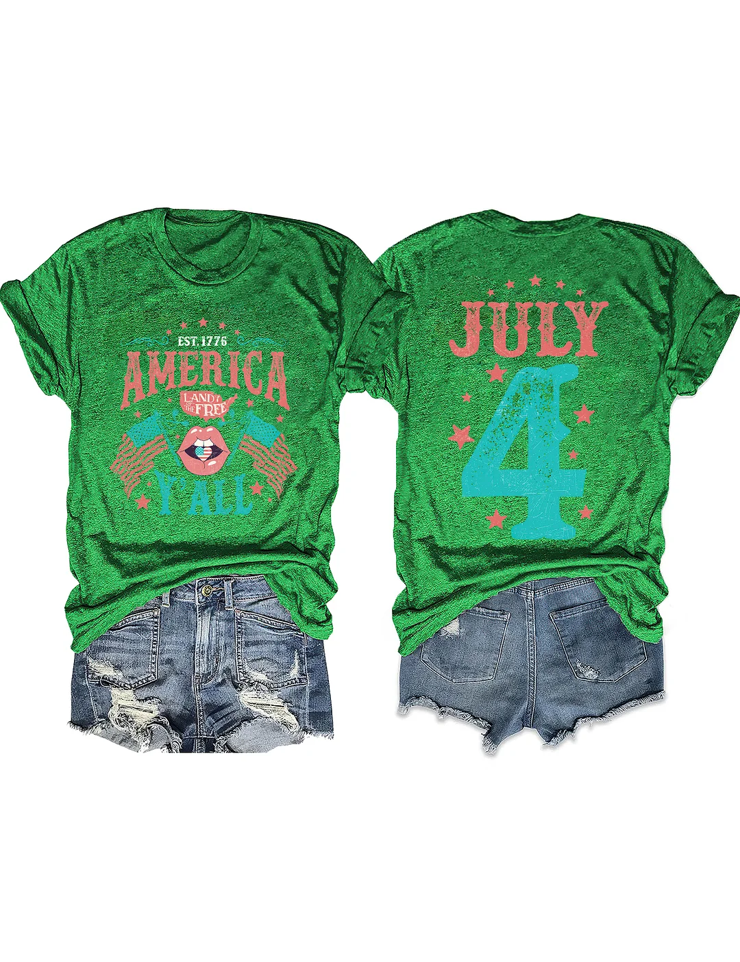 Land of the Free 4th of July T-shirt