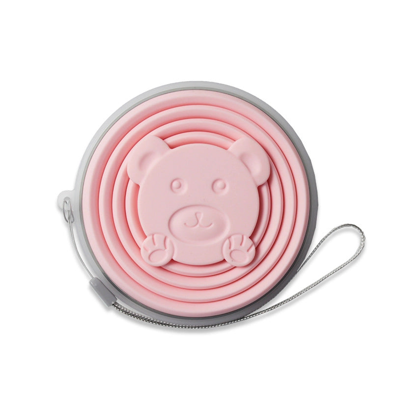 Cute Bear Silica Gel Water Bottles 1 Piece