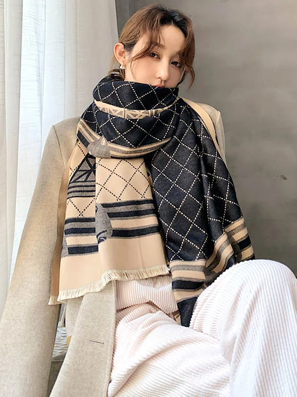 Artisanal Comfort: Original Warm Printed Shawl & Scarf