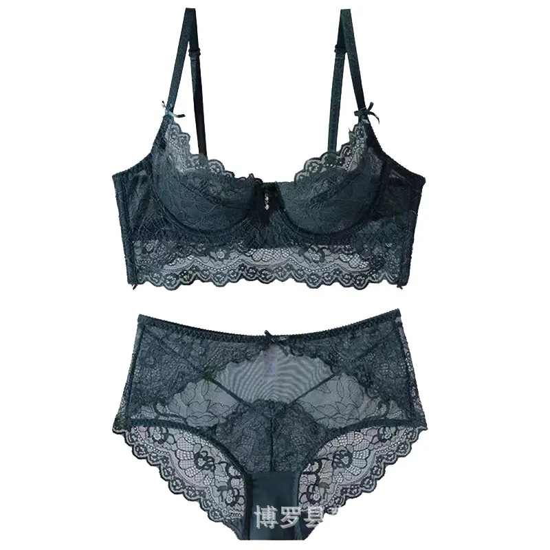 Churchf Women's Sexy Lace Bra Set Wrapped In Breasts Plus Large On The Bra Small Thin Lingerie Set Bra Bra Bra