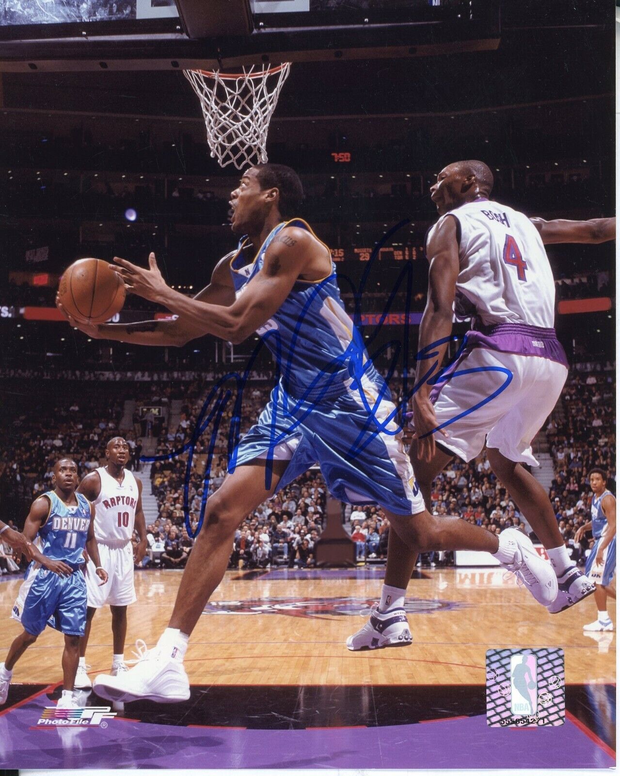 Marcus Camby Autographed 8x10 Denver Nuggets#S1386