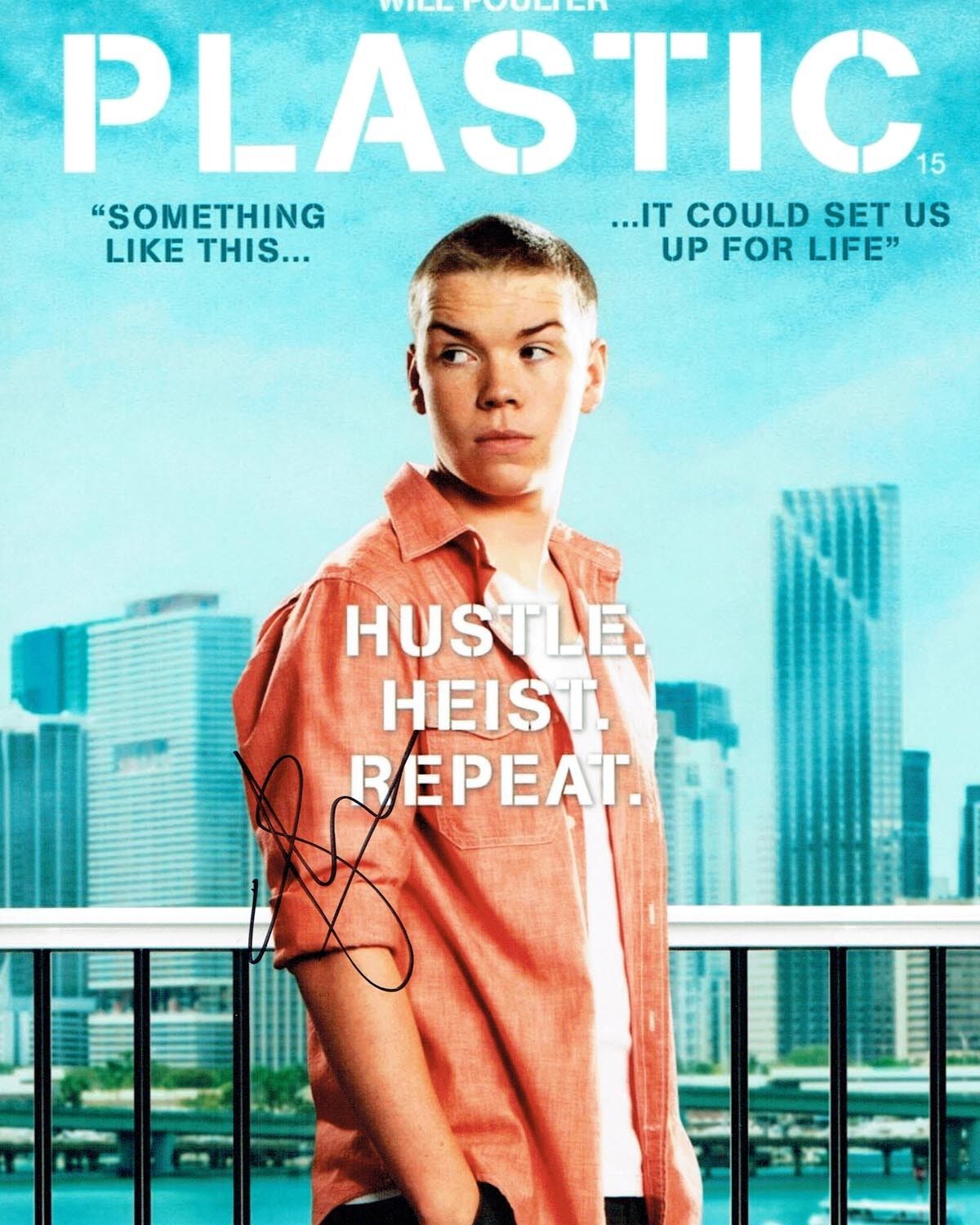 Will POULTER Signed Autograph Photo Poster painting AFTAL COA British Actor Plastic Crime Comedy