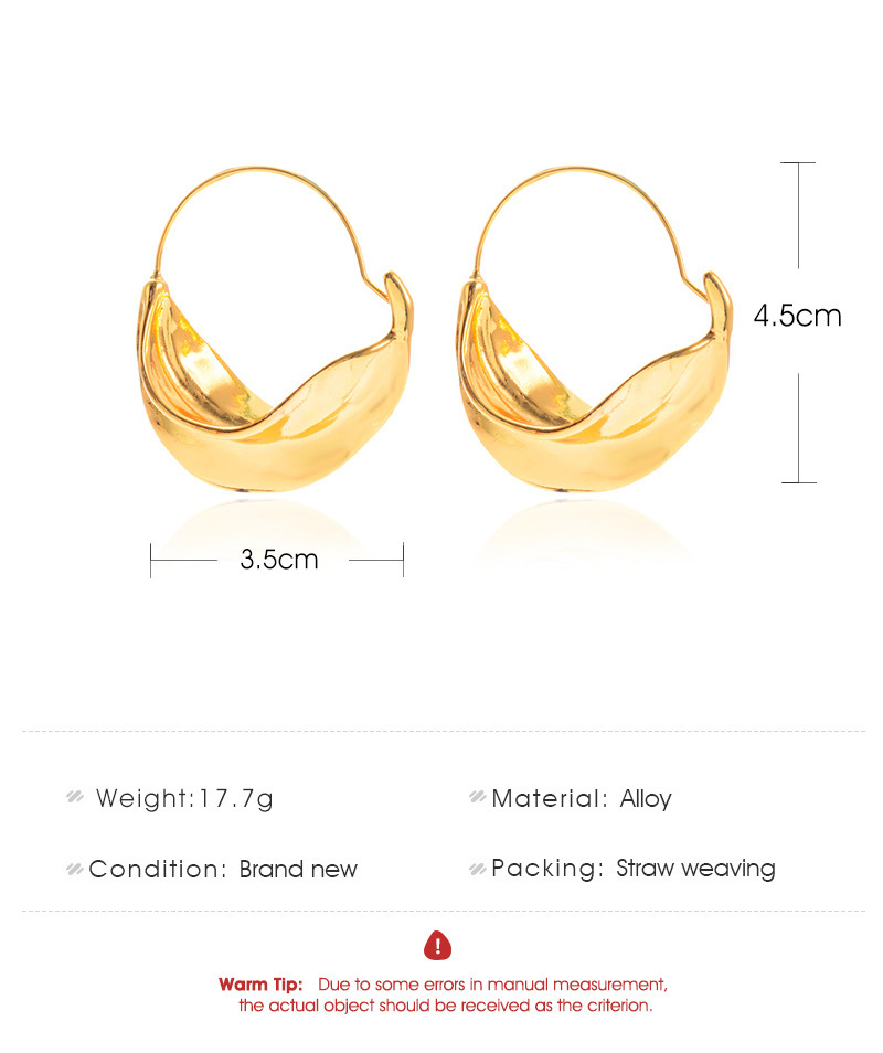 Geometric Irregular Gold-Plated Earrings