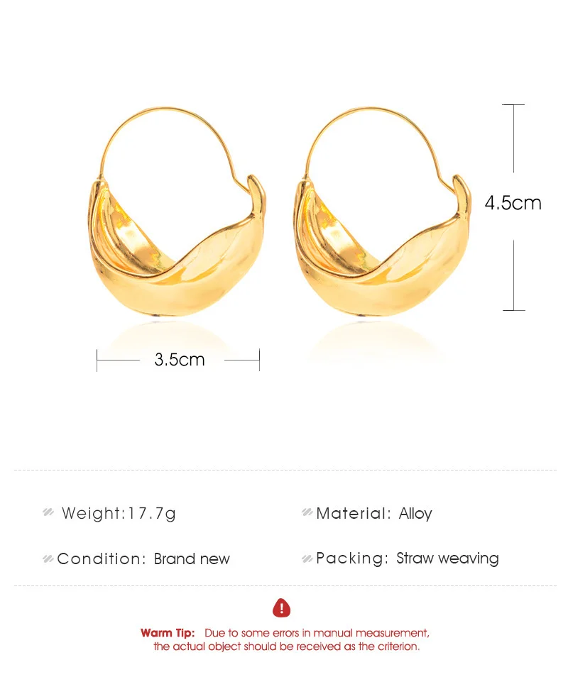 Geometric Irregular Gold-Plated Earrings