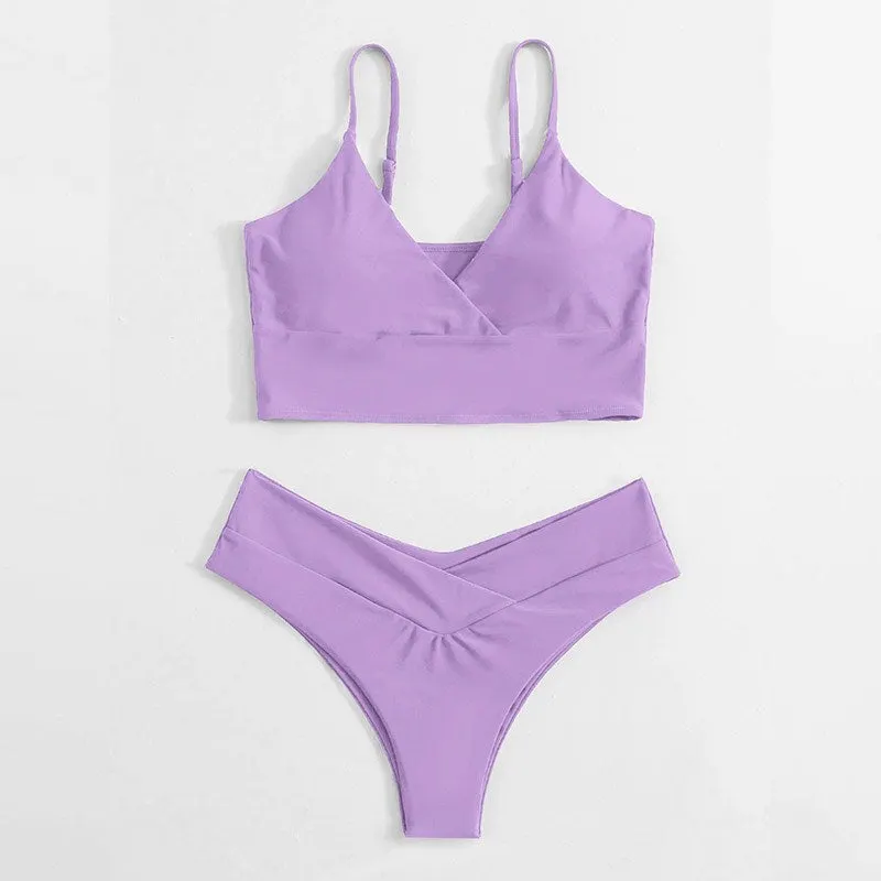 Para Praia 2021 Sexy Brazilian Bikini Set Micro Halter Swimwear Women ...
