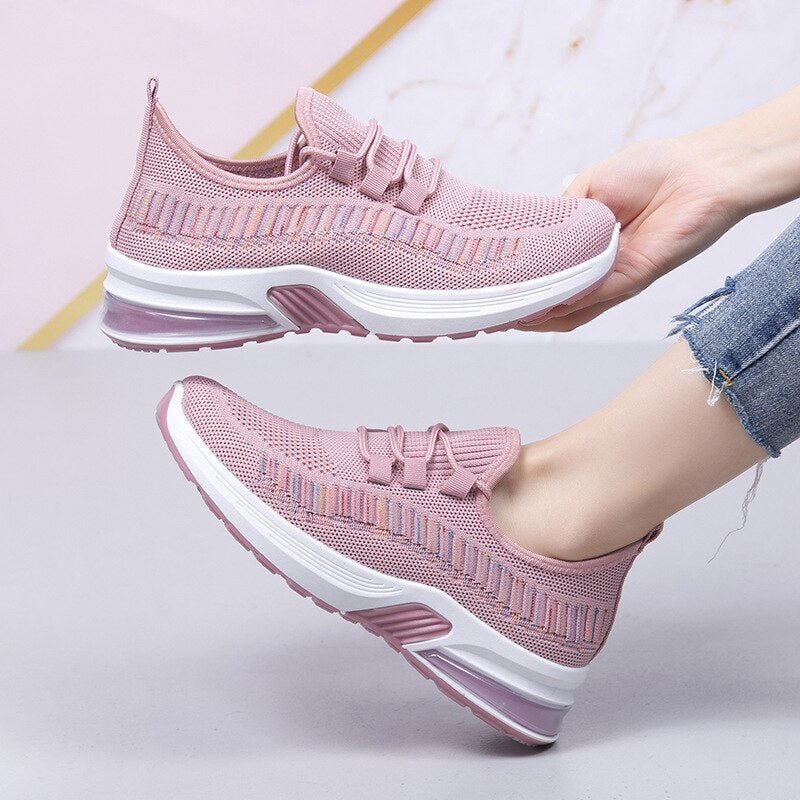 Sneakers Women New Lace-Up Ladies Shoes Soft Bottom Breathable High Quality Women Sneakers Colorful Candy Color Shoes Chaussures