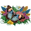 Diamond Painting-DIY Crystal Rhinestone Flowers Flower Butterfly