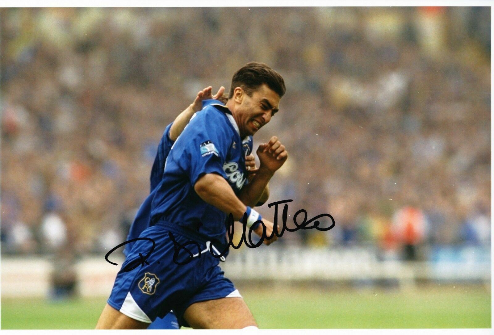 Roberto Di Matteo Genuine Signed 12X8 Photo Poster painting Chelsea FC AFTAL COA (1769)