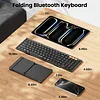 Folding Keyboards with Numeric Keypad Bluetooth Wireless Por