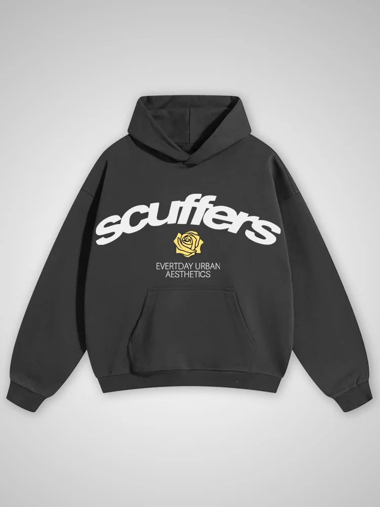 Scuffer Little Rose Classic Text Hoodie
