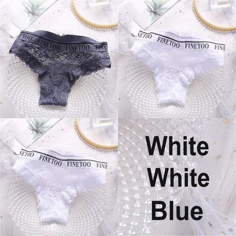 Billionm Lace Panties Women Sexy Underwear Briefs Floral Lace Female Underpants Solid Color Intimate Lingerie Women Panties M-XL