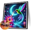 Luminous Hummingbirds-Full Round Diamond Painting